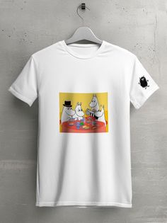 Футболка унисекс HYPNOTICA moomin - 244 белая 3XS