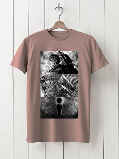 Футболка унисекс HYPNOTICA Аниме Берсерк - 1 розовая S