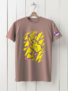 Футболка унисекс HYPNOTICA Аниме Pokemon -96 розовая 3XL