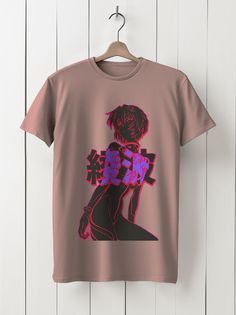 Футболка унисекс HYPNOTICA аниме - 40000 розовая 2XL