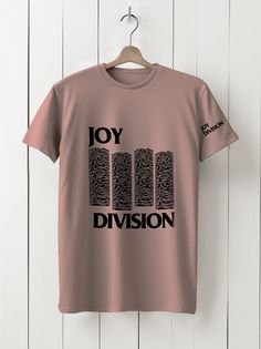 Футболка унисекс HYPNOTICA Joy Division - 192 розовая XS