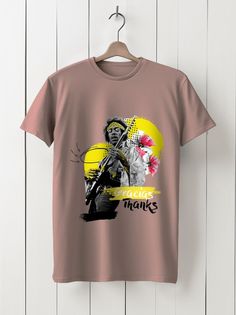 Футболка унисекс HYPNOTICA Музыка Jimi Hendrix - 252 розовая XL