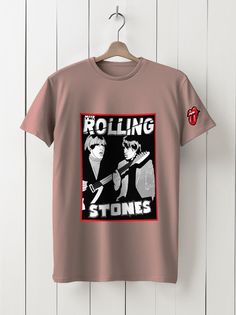 Футболка унисекс HYPNOTICA Rolling Stones - 153 розовая S