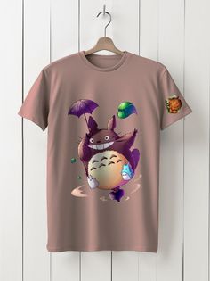 Футболка унисекс HYPNOTICA Аниме My Neighbor Totoro - 43 розовая 2XL