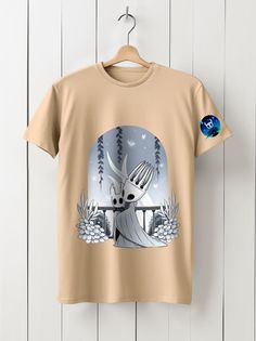 Футболка унисекс HYPNOTICA Игры Hollow Knight -31 бежевая 2XL