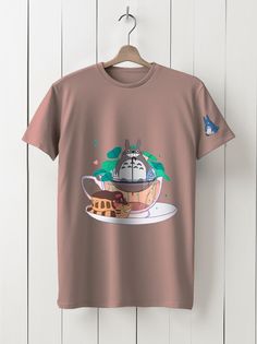 Футболка унисекс HYPNOTICA Аниме My Neighbor Totoro - 161 розовая 2XL