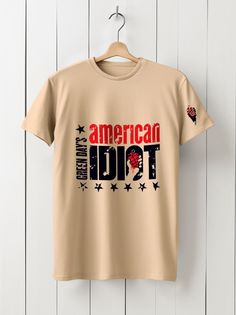 Футболка унисекс HYPNOTICA Green day - 158 бежевая L