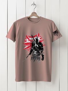 Футболка унисекс HYPNOTICA Игры The Witcher - 238 розовая 2XL