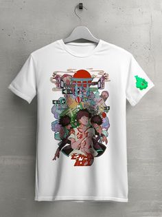 Футболка унисекс HYPNOTICA Mob Psycho 100 белая L