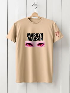 Футболка унисекс HYPNOTICA Музыка Marilyn Manson - 29 бежевая 3XL