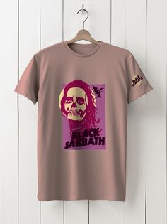 Футболка унисекс HYPNOTICA Музыка Black Sabbath - 197 розовая XS