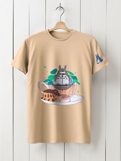 Футболка унисекс HYPNOTICA Аниме My Neighbor Totoro - 161 бежевая 3XS