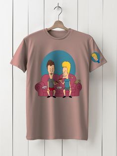 Футболка унисекс HYPNOTICA Игры BEAVIS & BUTTHEAD - 91 розовая 2XS
