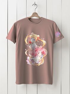 Футболка унисекс HYPNOTICA Sailor Moon Crystal - 88 розовая 3XL