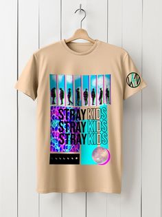 Футболка унисекс HYPNOTICA Музыка Stray Kids - 84 бежевая L