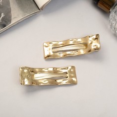 Заколка-уточка женская Queen Fair Лиас золотистая, 2 шт