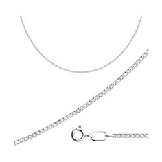 Цепочка из белого золота 45 см Diamant 52-180-04025-1