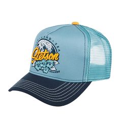 Бейсболка унисекс Stetson 7751192 TRUCKER CAP AIR LAND SEA синяя / голубая, one size