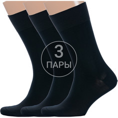 Комплект носков мужских LorenzLine 3-Н7 черных 27, 3 пары