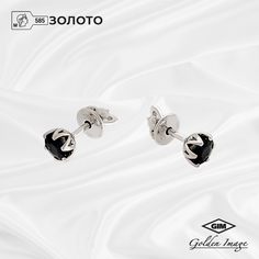 Серьги из золота GOLDEN IMAGE 210374С-01, сапфир