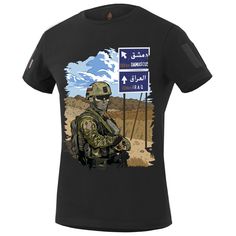 Футболка мужская Mordor Tac. T-shirt "Syria Warfare" черная 44-46 RU