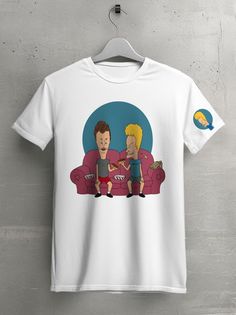 Футболка унисекс HYPNOTICA Игры BEAVIS & BUTTHEAD белая 3XS