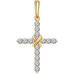 Кулон из золота Golden Eagle 3350, фианит