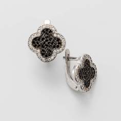 Серьги из серебра MultiSilver 838119, фианит
