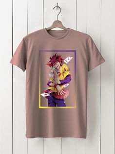 Футболка унисекс HYPNOTICA аниме Без игры жизни нет - 1028 розовая XL