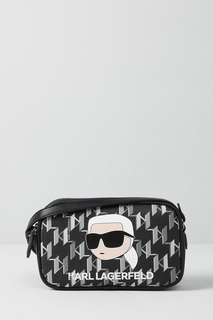 Сумка женская Karl Lagerfeld 235W3095 черная, белая