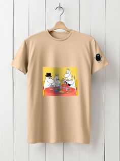 Футболка унисекс HYPNOTICA moomin - 244 бежевая L