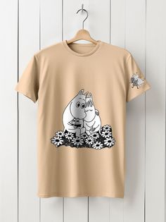 Футболка унисекс HYPNOTICA moomin - 154 бежевая 3XS