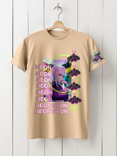 Футболка унисекс HYPNOTICA Аниме cyberpunk edgenners - 26 бежевая XL