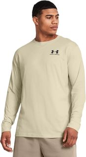 Лонгслив мужской Under Armour UA SPORTSTYLE LEFT CHEST LS бежевый 3XL