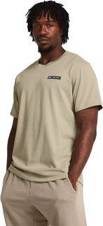 Футболка мужская Under Armour UA HW ARMOUR LABEL SS бежевая 2XL