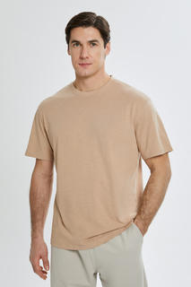 Футболка мужская Finn Flare BAS-20048 коричневая 4XL