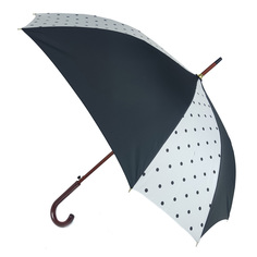 Зонт женский Три Слона 2840 белый/черный