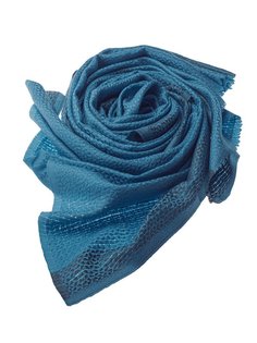 Палантин унисекс PASHMINA EMPORIUM KWS25-90 синий, 72х204 см