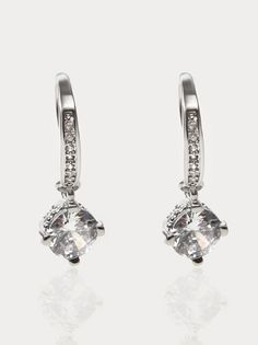 Серьги подвески из латуни SHINE & BEAUTY 77221-10, кристалл