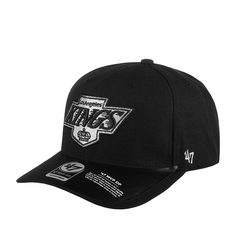 Бейсболка унисекс 47 BRAND HVIN-CLZOE08WBP Los Angeles Kings NHL черная, one size