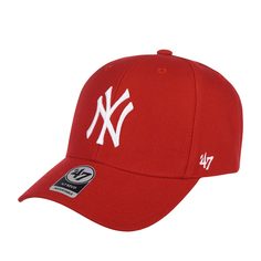 Бейсболка унисекс 47 BRAND B-MVP17WBV New York Yankees MLB красная, one size