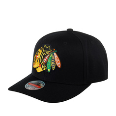 Бейсболка Mitchell & Ness HHSSINTL1245-CBHBLCK Chicago Blackhawks черная, one size Mitchell&Ness