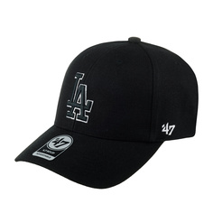 Бейсболка унисекс 47 BRAND B-MVP12WBV-BKС Los Angeles Dodgers MLB черная, one size