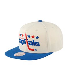 Бейсболка унисекс MITCHELL NESS 6HSSSH22085-WCAOFWH бело-синяя one size Mitchell&Ness