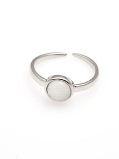 Кольцо из латуни SHINE & BEAUTY KW00031-Б, опал