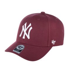 Бейсболка унисекс 47 BRAND B-MVP17WBV New York Yankees MLB бордовая, one size