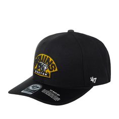 Бейсболка унисекс 47 BRAND H-CLZOE01WBP-BKA черная one size