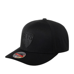 Бейсболка Mitchell & Ness HHSSINTL101-BNEYYPPPBLCK Brooklyn Nets NBA черная, one size Mitchell&Ness