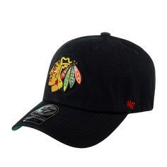 Бейсболка унисекс 47 BRAND H-FSVNF04RPF-BK Chicago Blackhawks NHL черная, р. 59