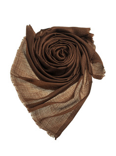Палантин унисекс PASHMINA EMPORIUM KKS29-112 коричневый, 75х208 см